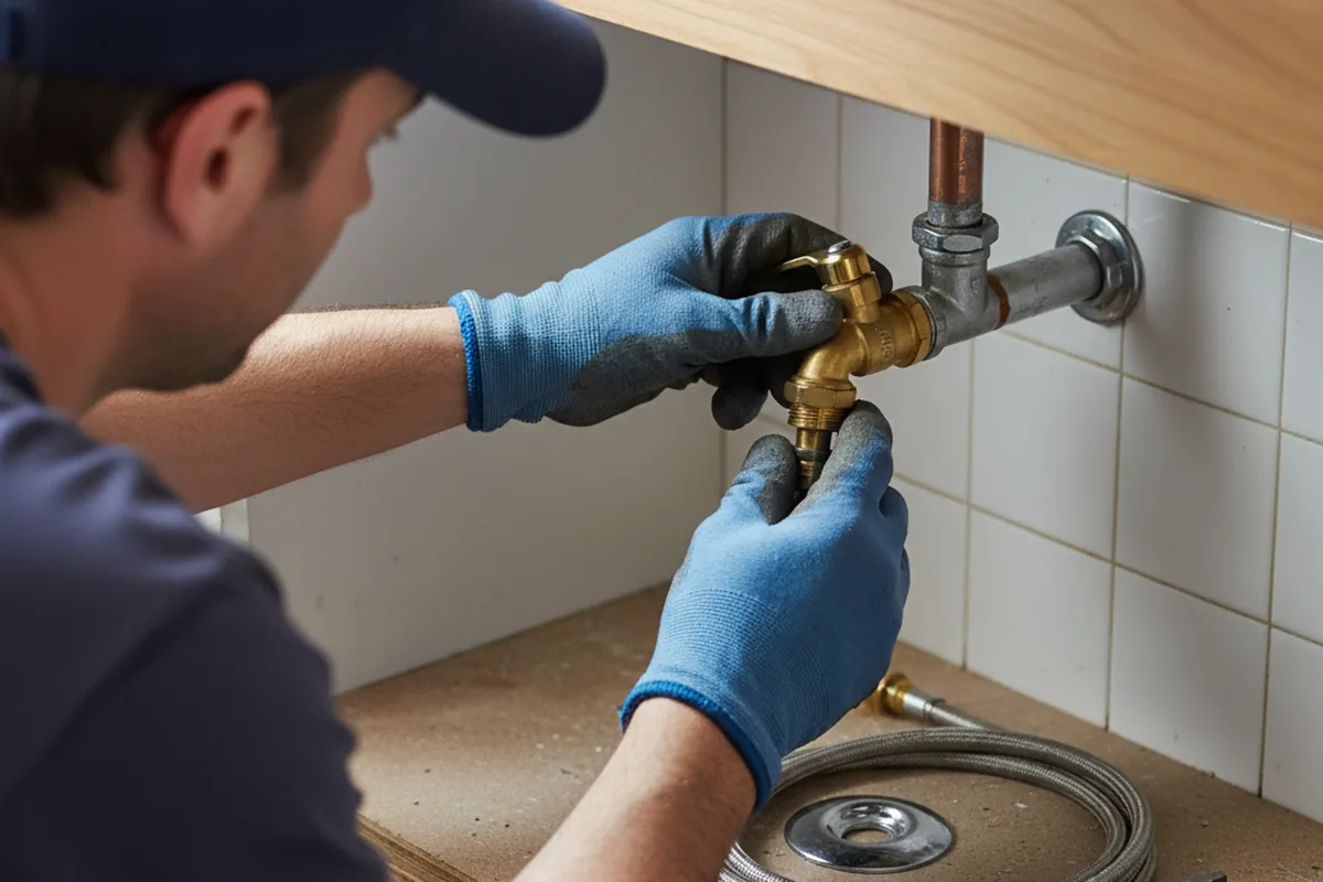 Shutoff valve and fitting work during Repiping in Ipava